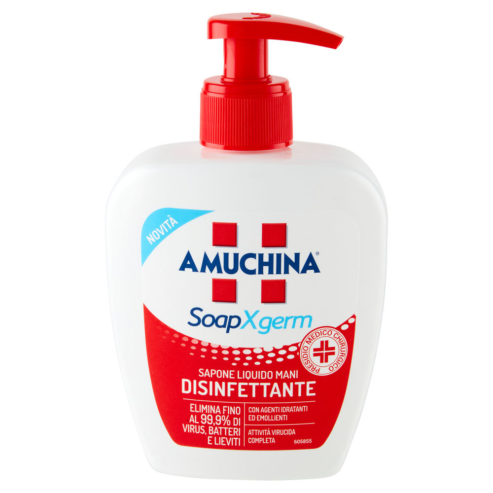 SAPONE MANI LIQUIDO AMUCHINA SOAP XGERM DISINFETTANTE PMC ML 250 - 4