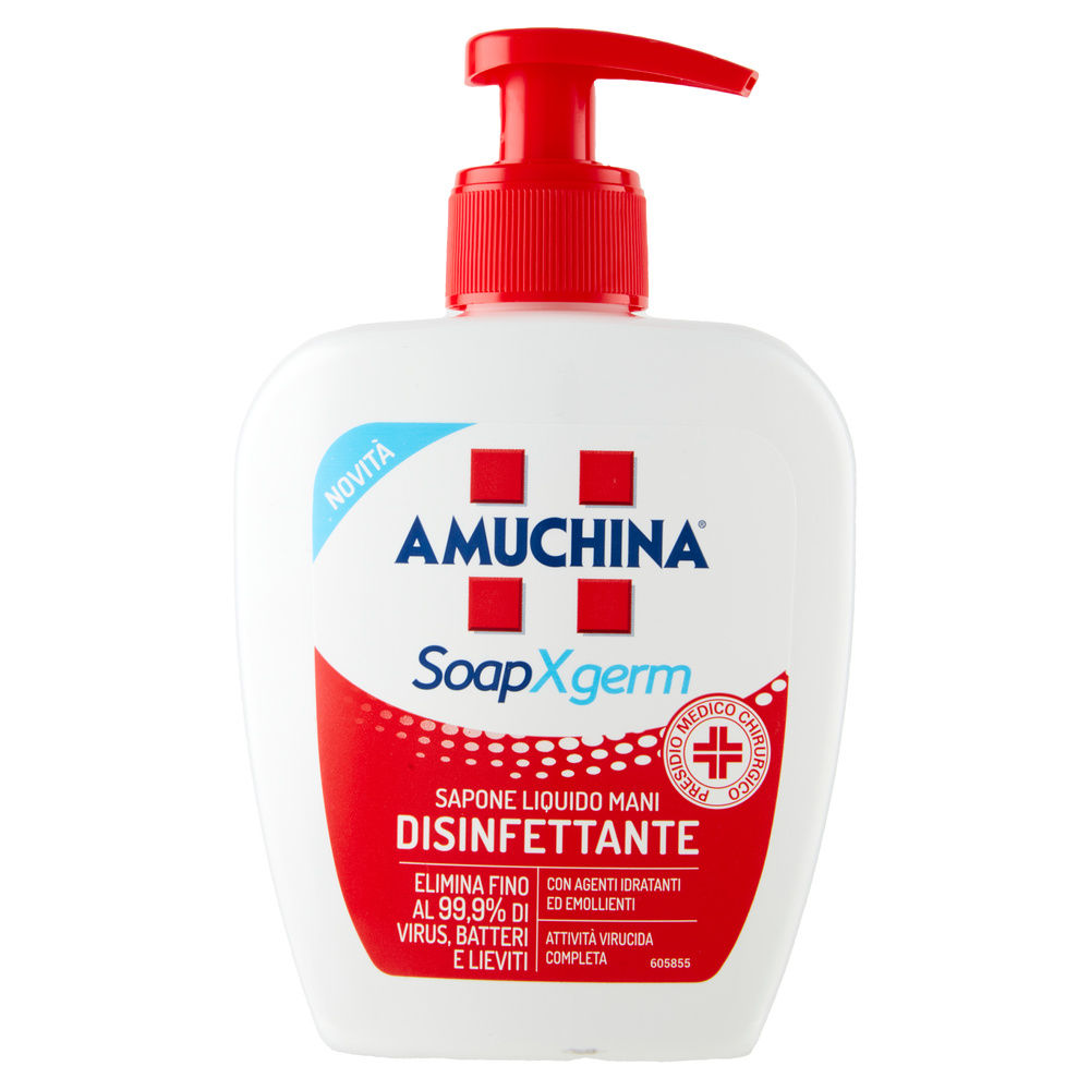 SAPONE MANI LIQUIDO AMUCHINA SOAP XGERM DISINFETTANTE PMC ML 250 - 7