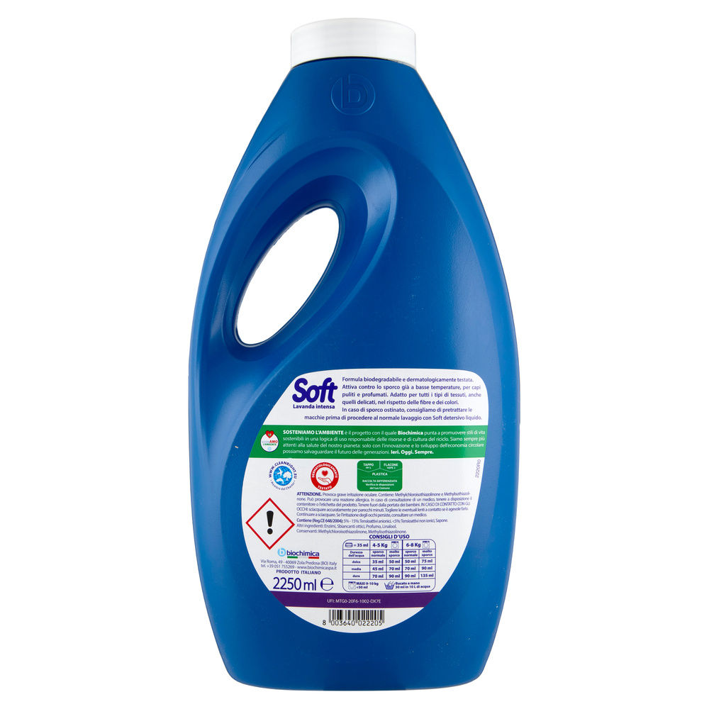 DETERGENTE LAVATRICE LAVANDA INTENSA 50 LAVAGGI SOFT 2250ML - 4