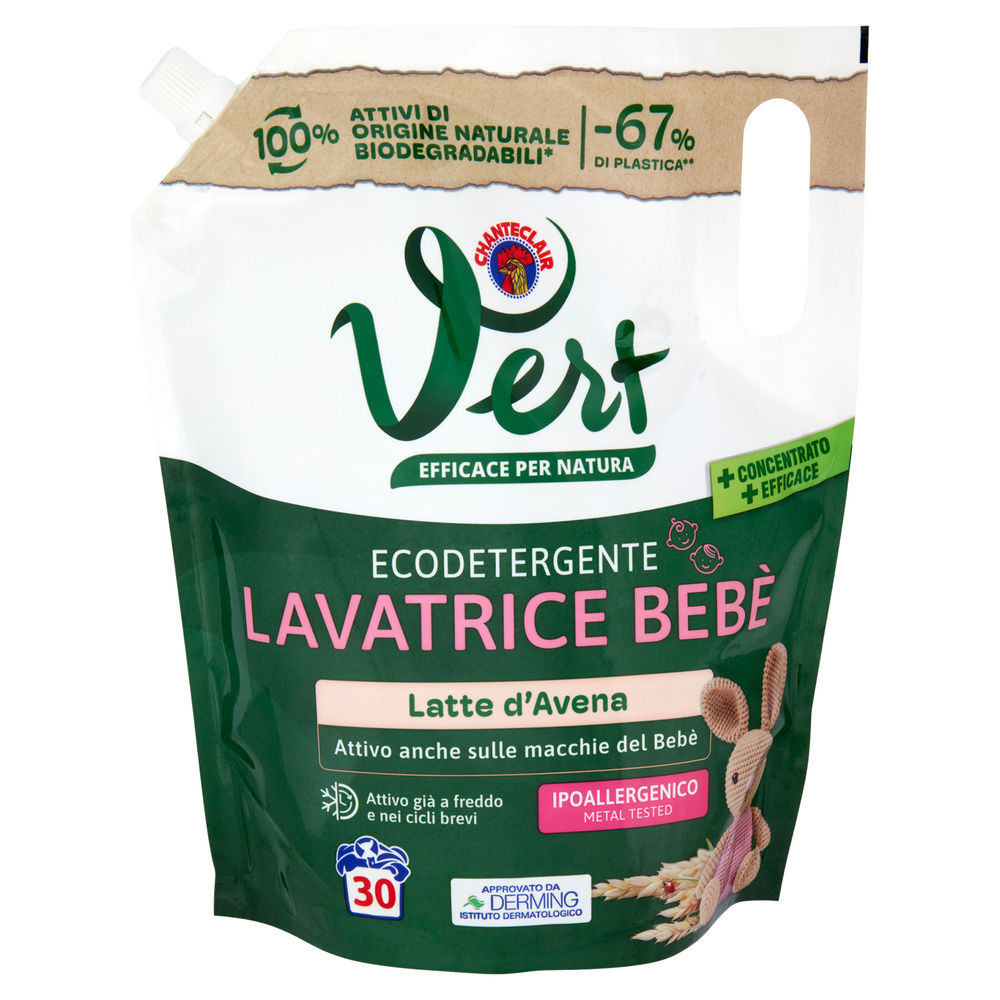 DETERSIVO LAVATRICE LIQUIDO CHANTECLAIR VERT BEBE' 30LAV ML1200 - 7