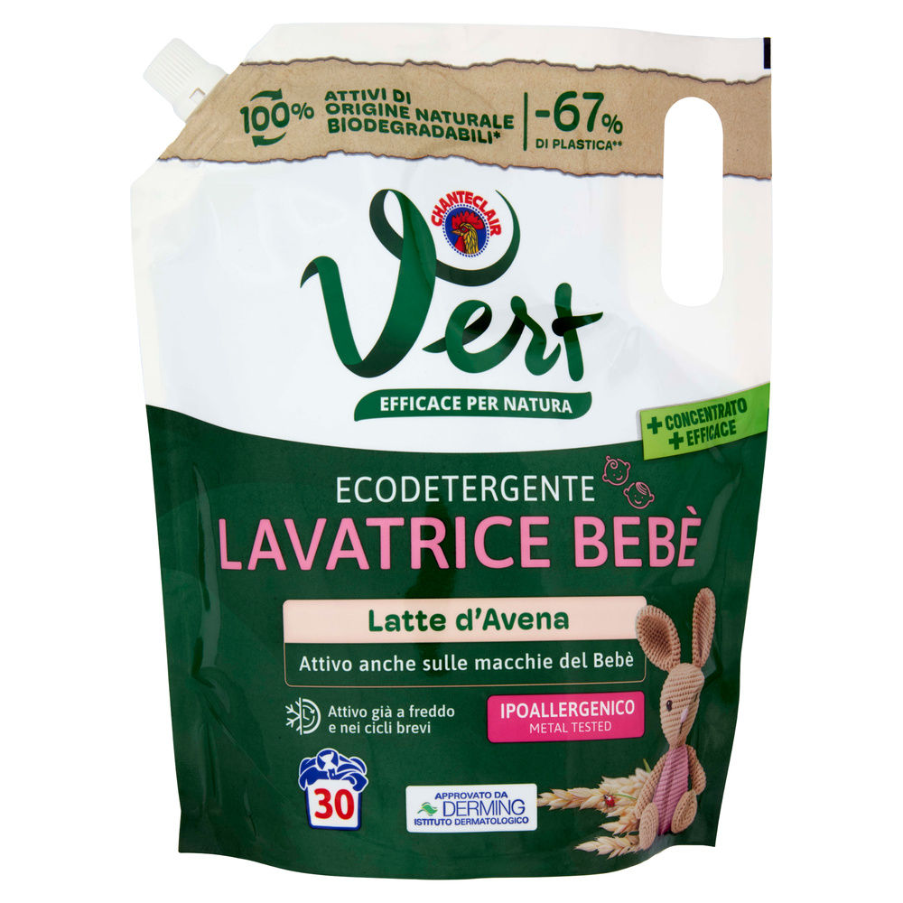 DETERSIVO LAVATRICE LIQUIDO CHANTECLAIR VERT BEBE' 30LAV ML1200 - 6