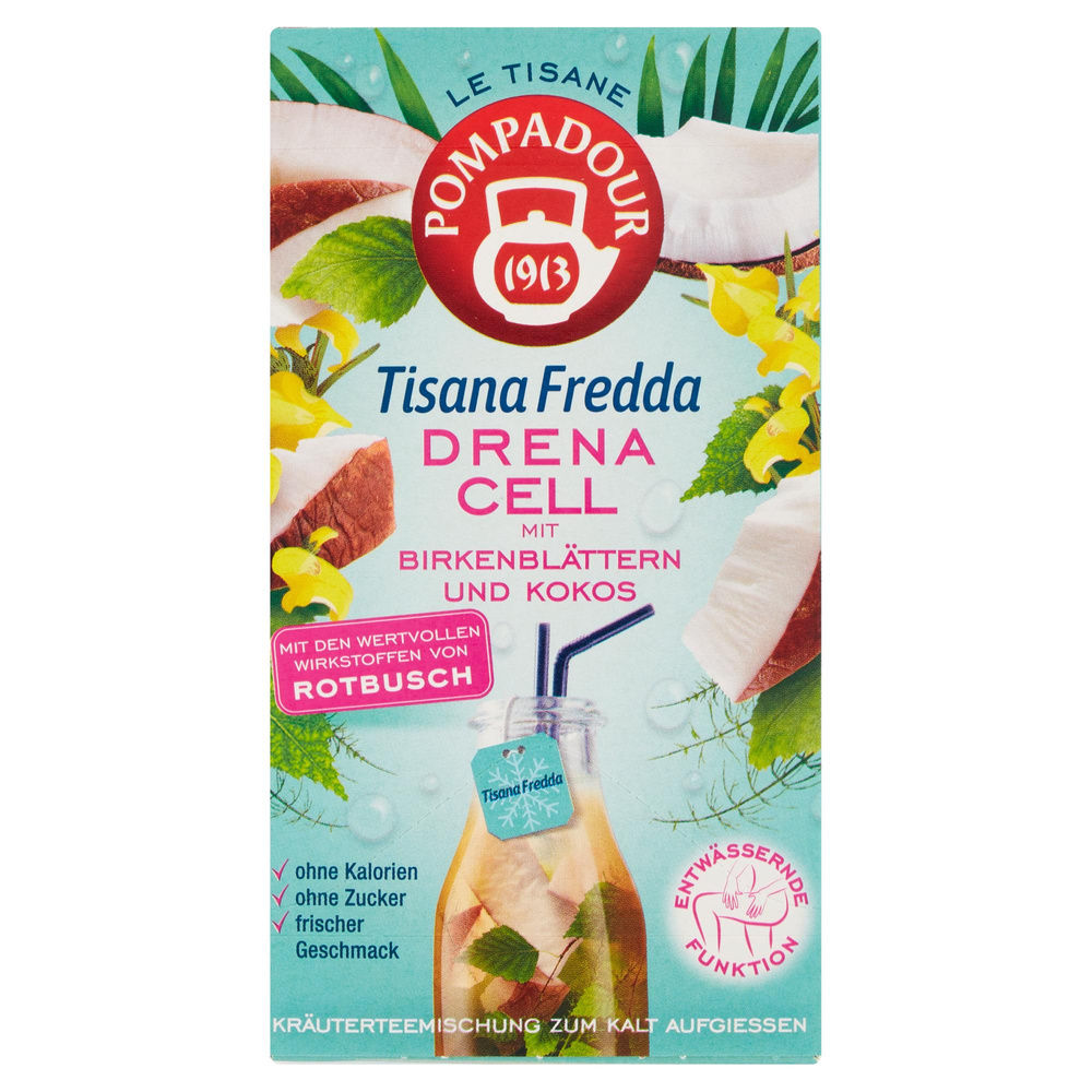 TISANA FREDDA DRENA CELL CON BETULLA E COCCO POMPADOUR SCATOLA G45 - 3