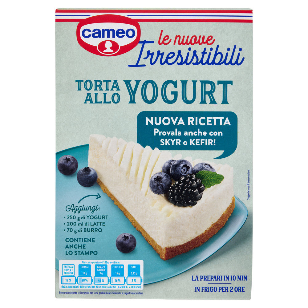 PREPARATO PER TORTA ALLO YOGURT LE IRRESISTIBILI CAMEO CARTONE G 235 - 2
