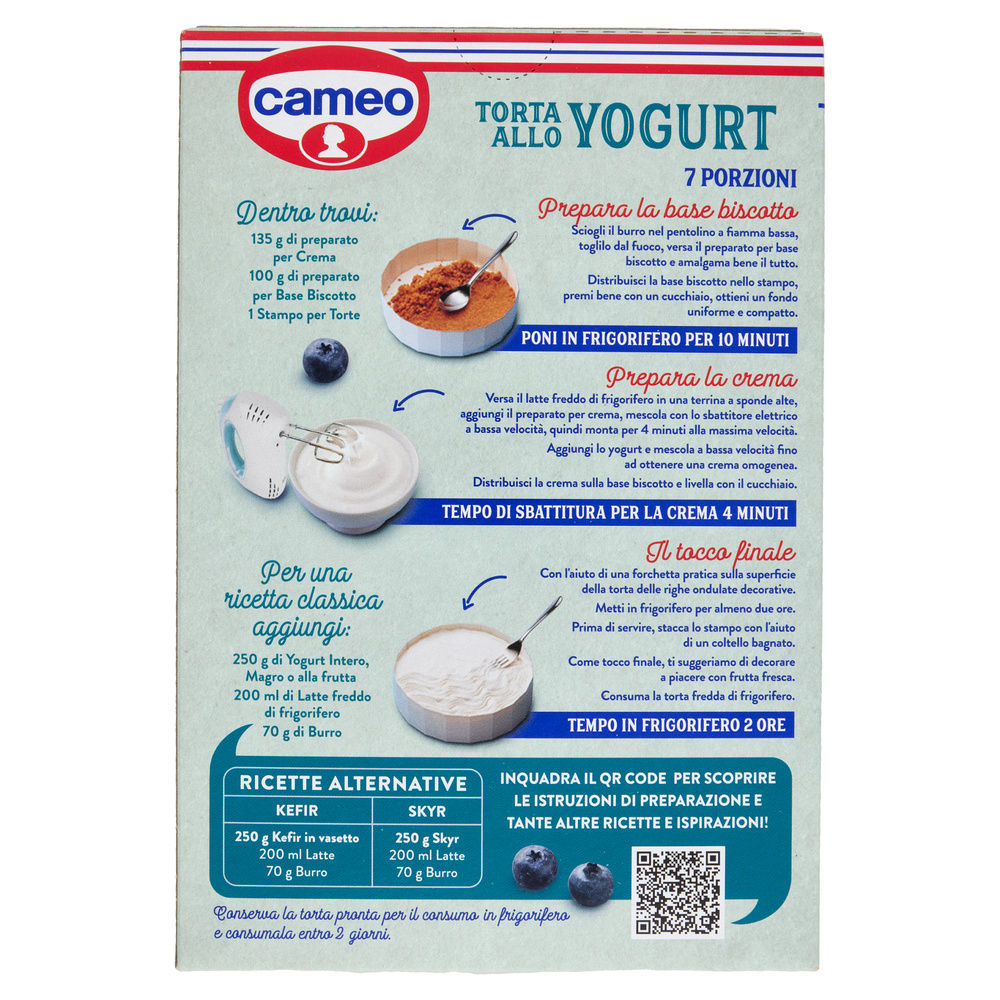PREPARATO PER TORTA ALLO YOGURT LE IRRESISTIBILI CAMEO CARTONE G 235 - 4