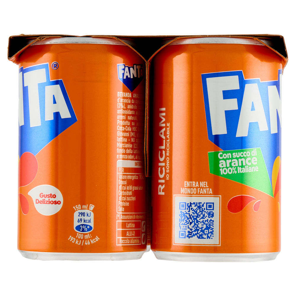 FANTA ORANGE LATTINA CLUSTER ML.150 X 6 - 5