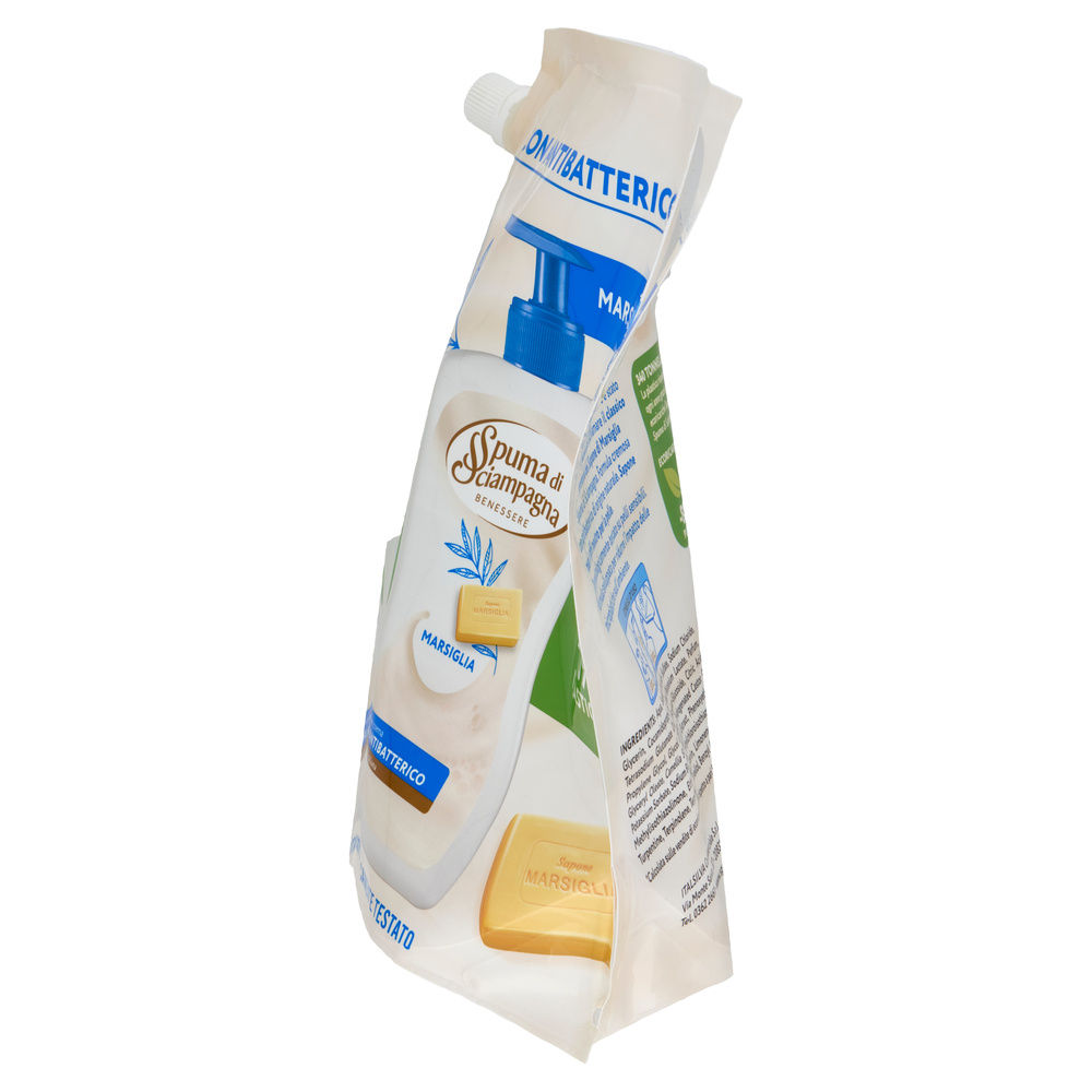 SAPONE CREMA SPUMA DI SCIAMPAGNA ECORICARICA MARSIGLIA L 1,30 - 2
