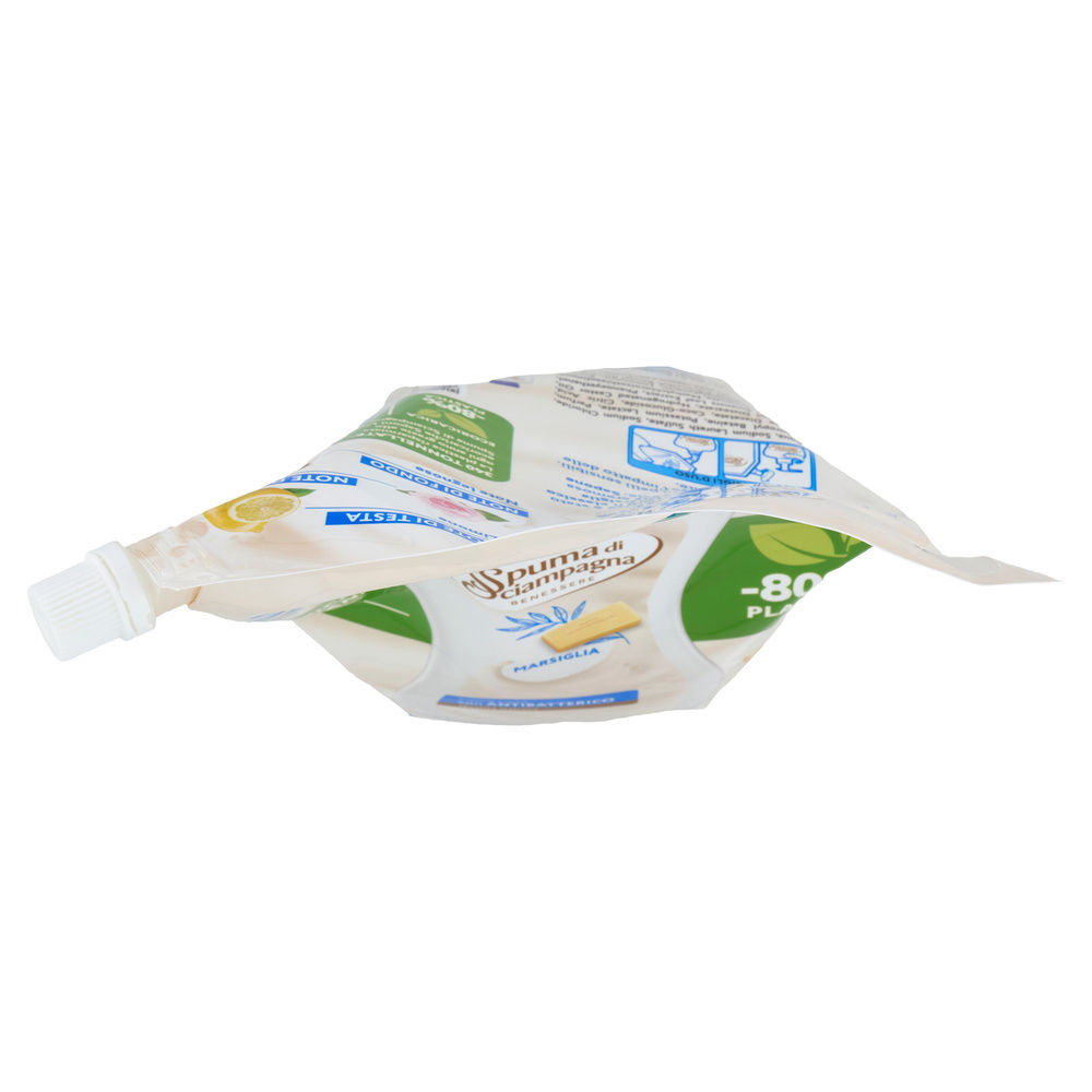 SAPONE CREMA SPUMA DI SCIAMPAGNA ECORICARICA MARSIGLIA L 1,30 - 3