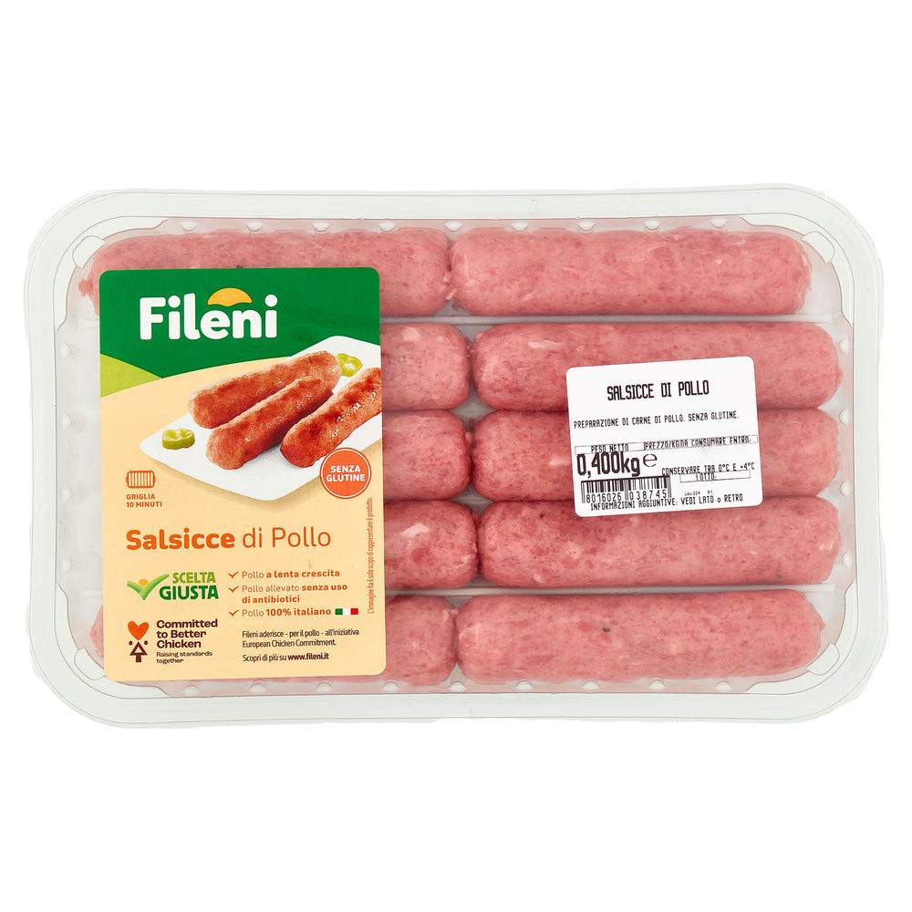 SALSICCIA DI POLLO ATP 400 G FILENI - 7