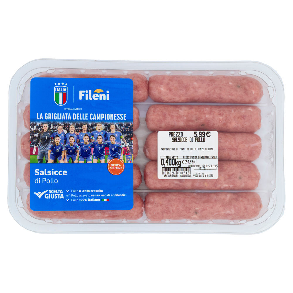 SALSICCIA DI POLLO ATP 400 G FILENI - 10