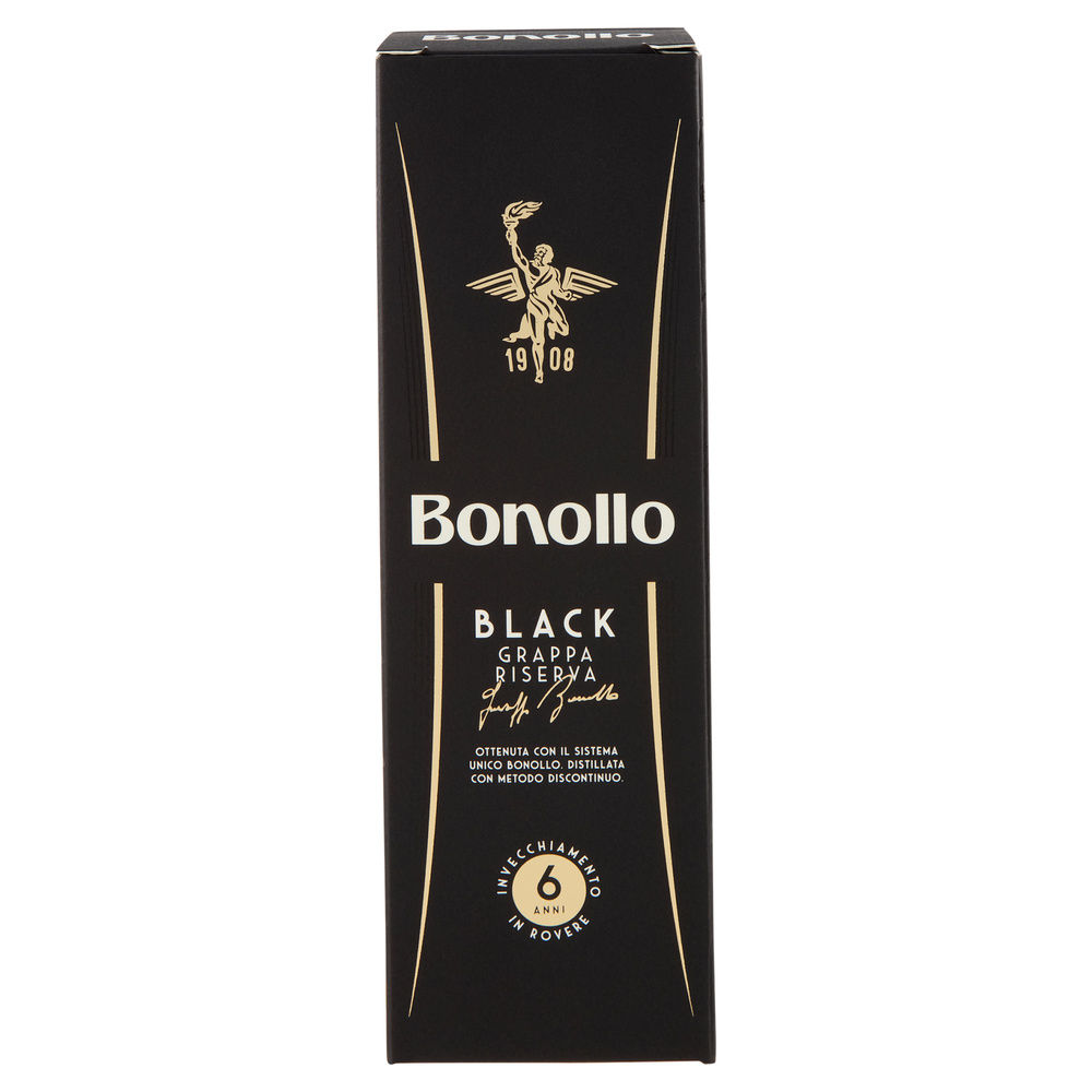 GRAPPA RISERVA BLACK 6 YEARS 40% ALCOL. BONOLLO CL50 - 3