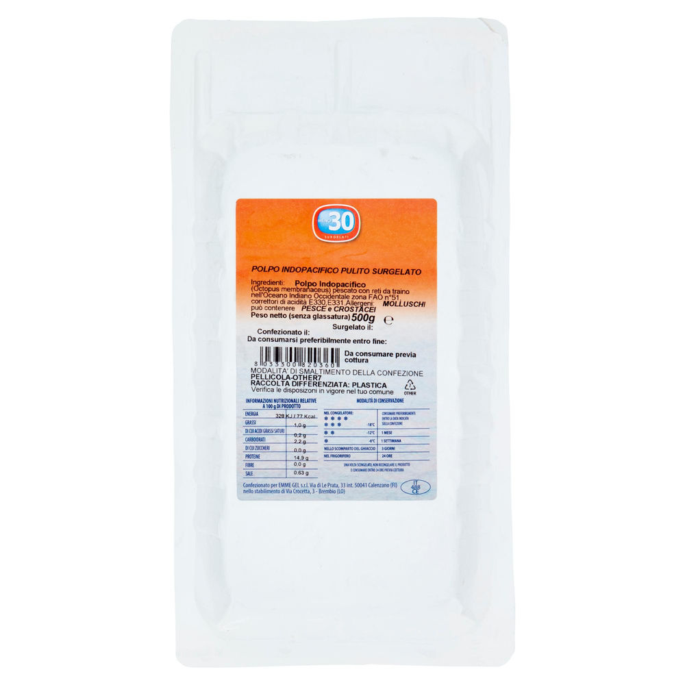 POLPO PULITO CONFEZIONE SKIN EFFECT MENO 30 G 500 - 3