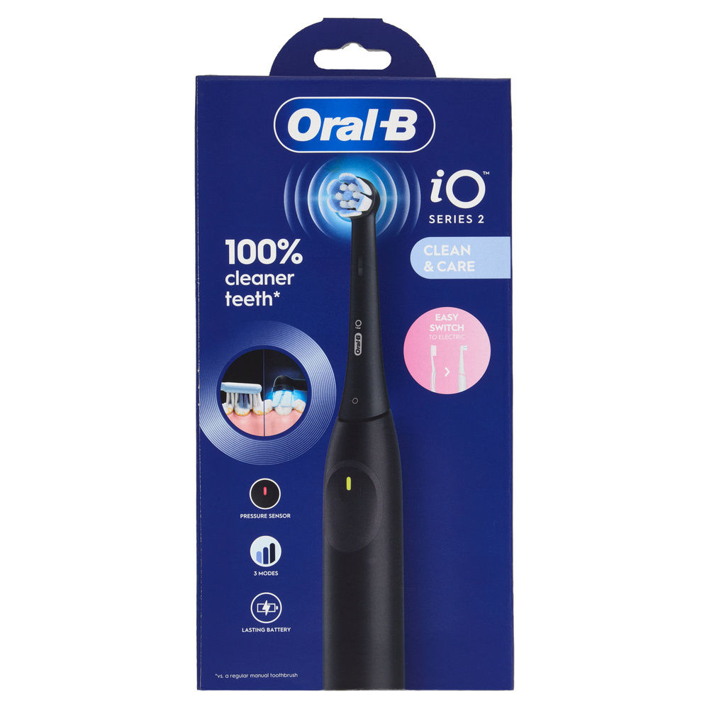 SPAZZOLINO ELETTRICO ORAL B IO2 NERO ULTIMATE CLEAN PZ 1 - 2