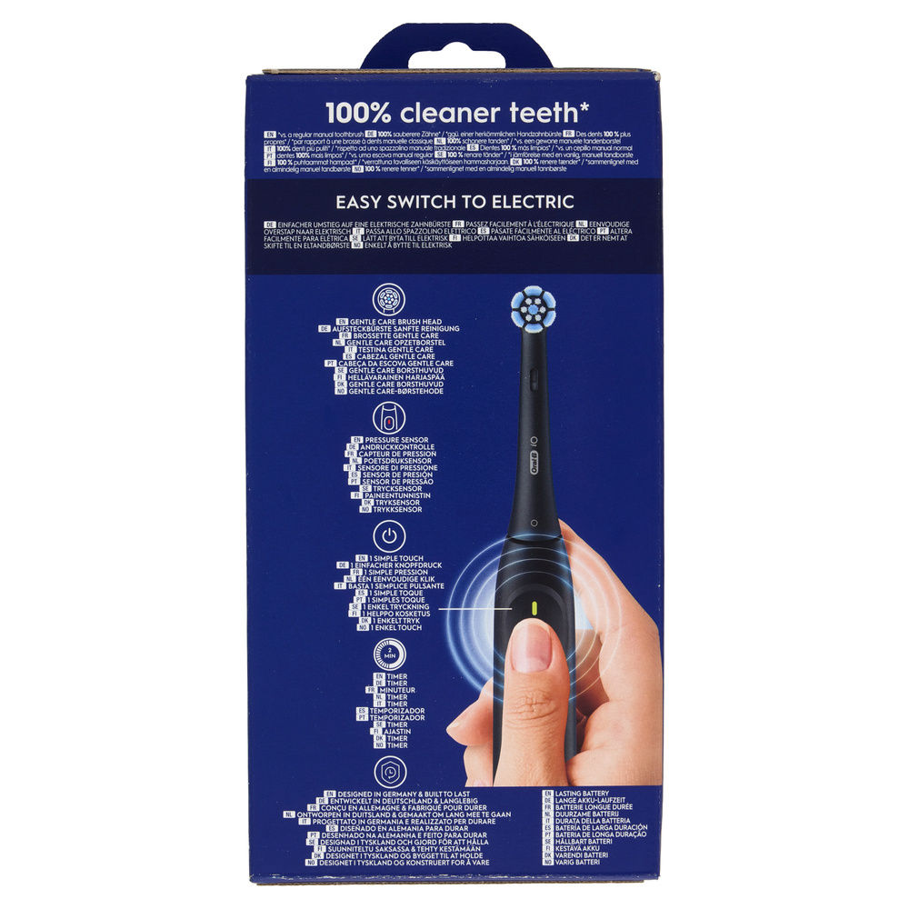 SPAZZOLINO ELETTRICO ORAL B IO2 NERO ULTIMATE CLEAN PZ 1 - 4