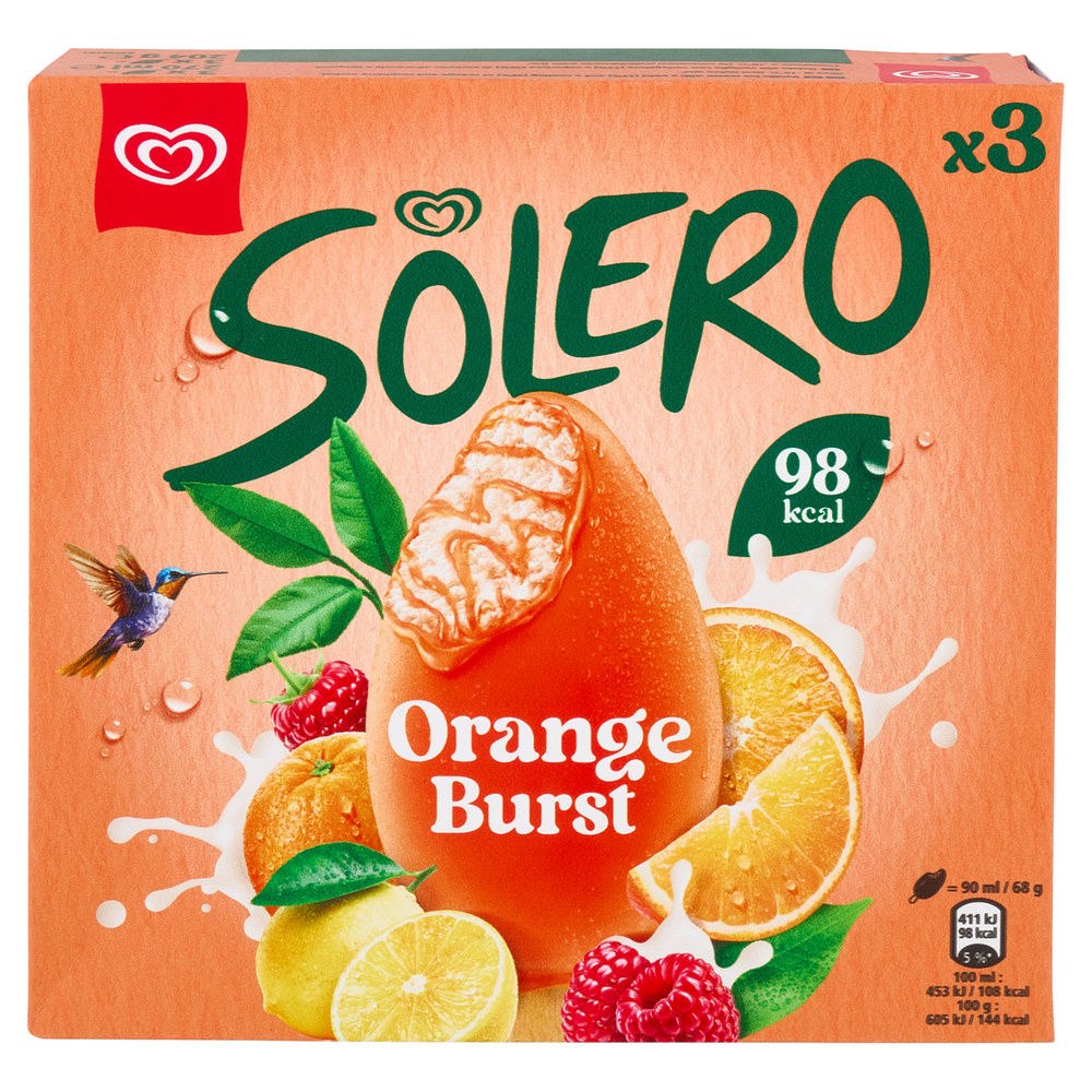 SOLERO ORANGE BURST ALGIDA 3X90ML G 204 - 1