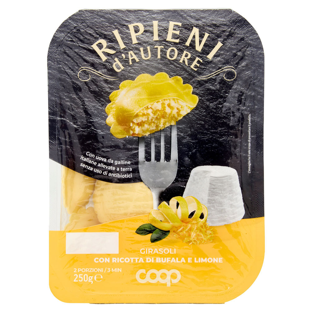 GIRASOLI RICOTTA DI BUFALA E LIMONE COOP G 250 - 5