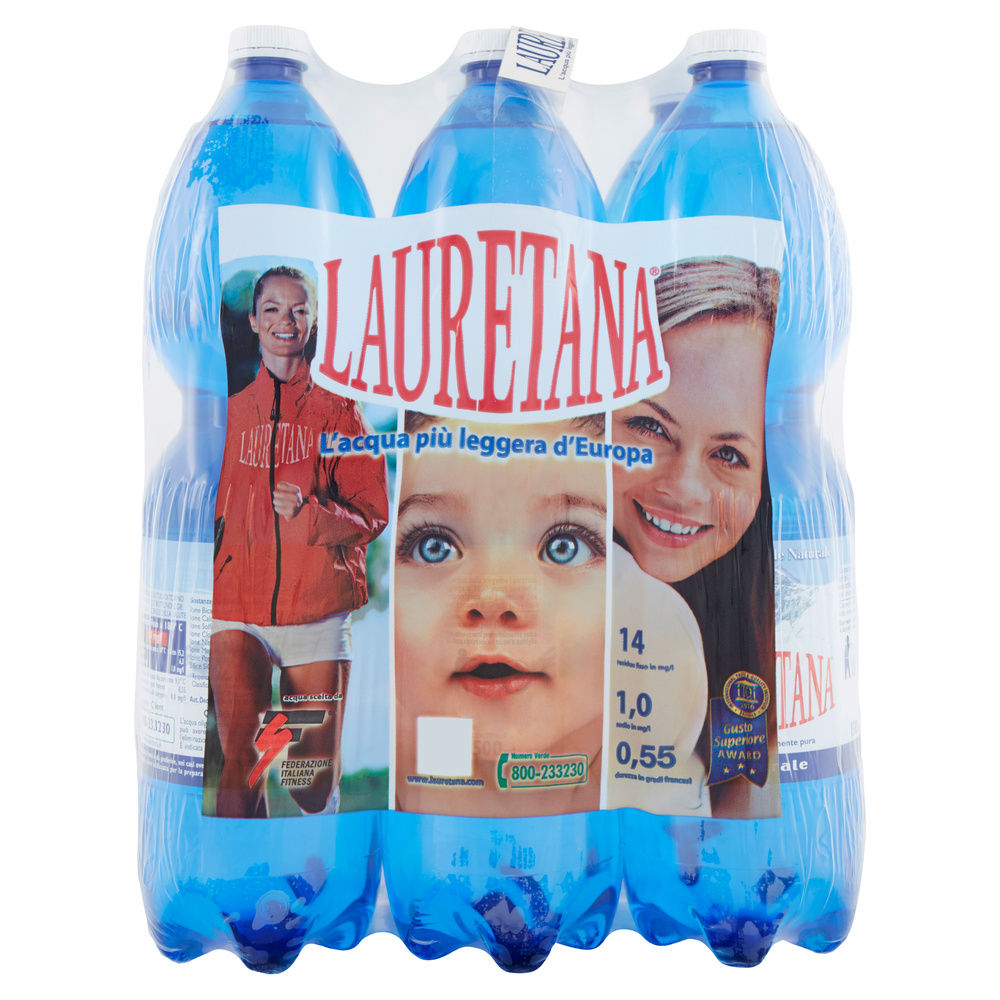 ACQUA MINERALE NATURALE CLUSTER LT 1,5X6 - 0