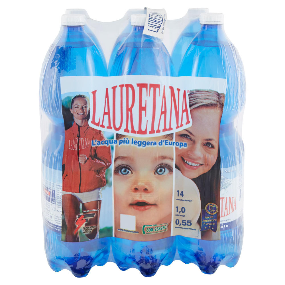 ACQUA MINERALE NATURALE CLUSTER LT 1,5X6 - 1