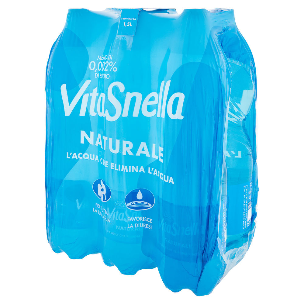 ACQUA MINERALE NATURALE VITASNELLA CLUSTER L 1,5 X 6 - 1