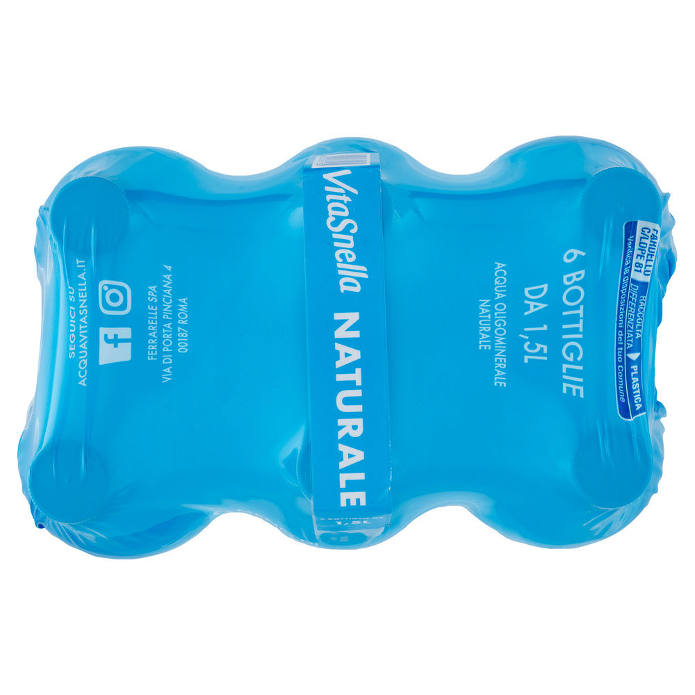 ACQUA MINERALE NATURALE VITASNELLA CLUSTER L 1,5 X 6 - 3