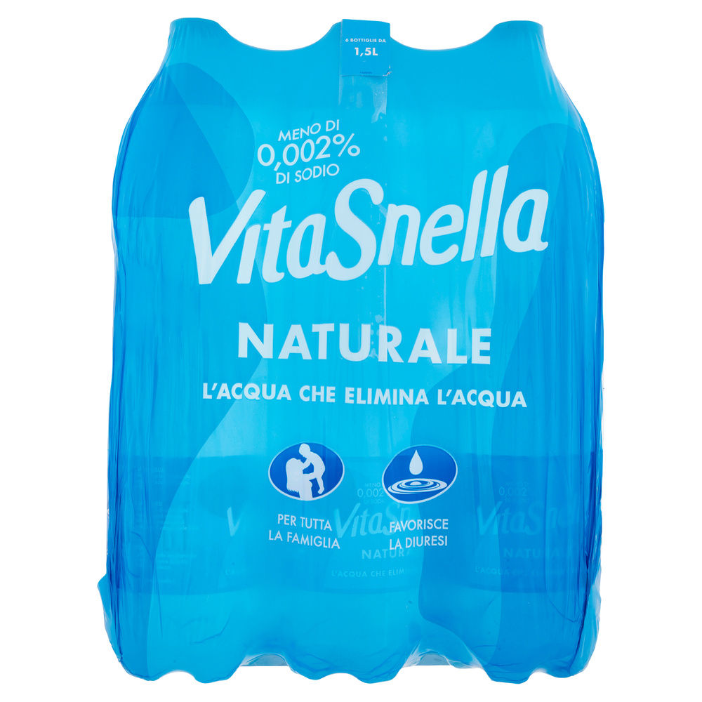 ACQUA MINERALE NATURALE VITASNELLA CLUSTER L 1,5 X 6 - 4