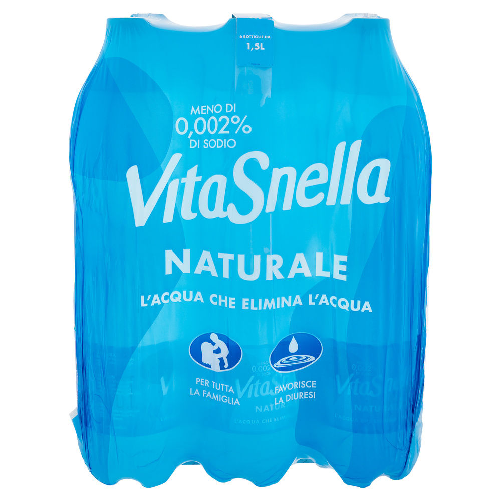 ACQUA MINERALE NATURALE VITASNELLA CLUSTER L 1,5 X 6 - 5