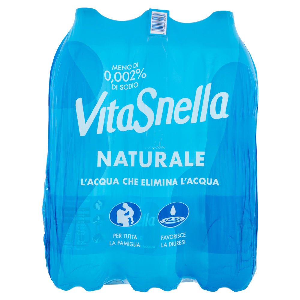 ACQUA MINERALE NATURALE VITASNELLA CLUSTER L 1,5 X 6 - 6