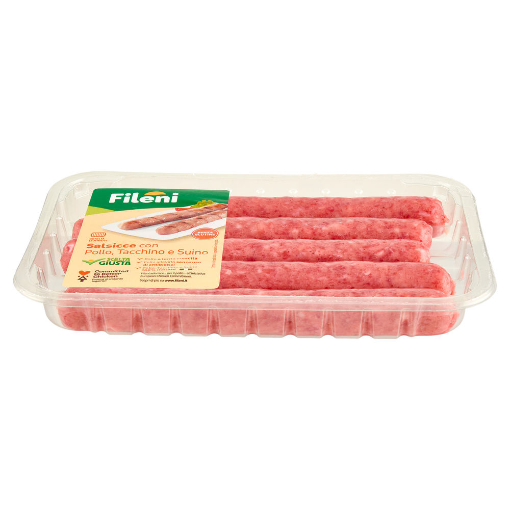 SALSICCIA DI POLLO E TACCHINO CON SUINO ATP 360 G FILENI - 2