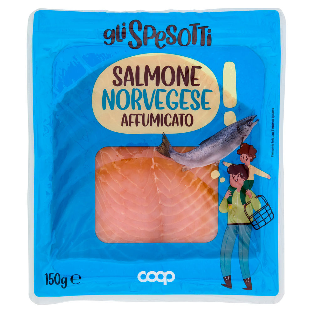 SALMONE AFFUMICATO NORVEGESE GLI SPESOTTI COOP G 150 - 1