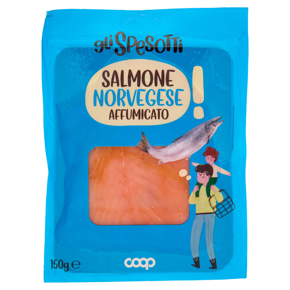 SALMONE AFFUMICATO NORVEGESE GLI SPESOTTI COOP G 150 - 12