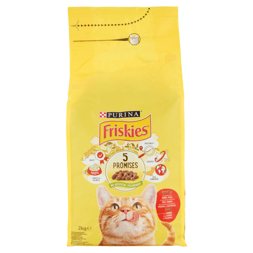 CROCCANTINI GATTO FRISKIES MANZO POLLO VERDURE SACC. KG.2 - 0