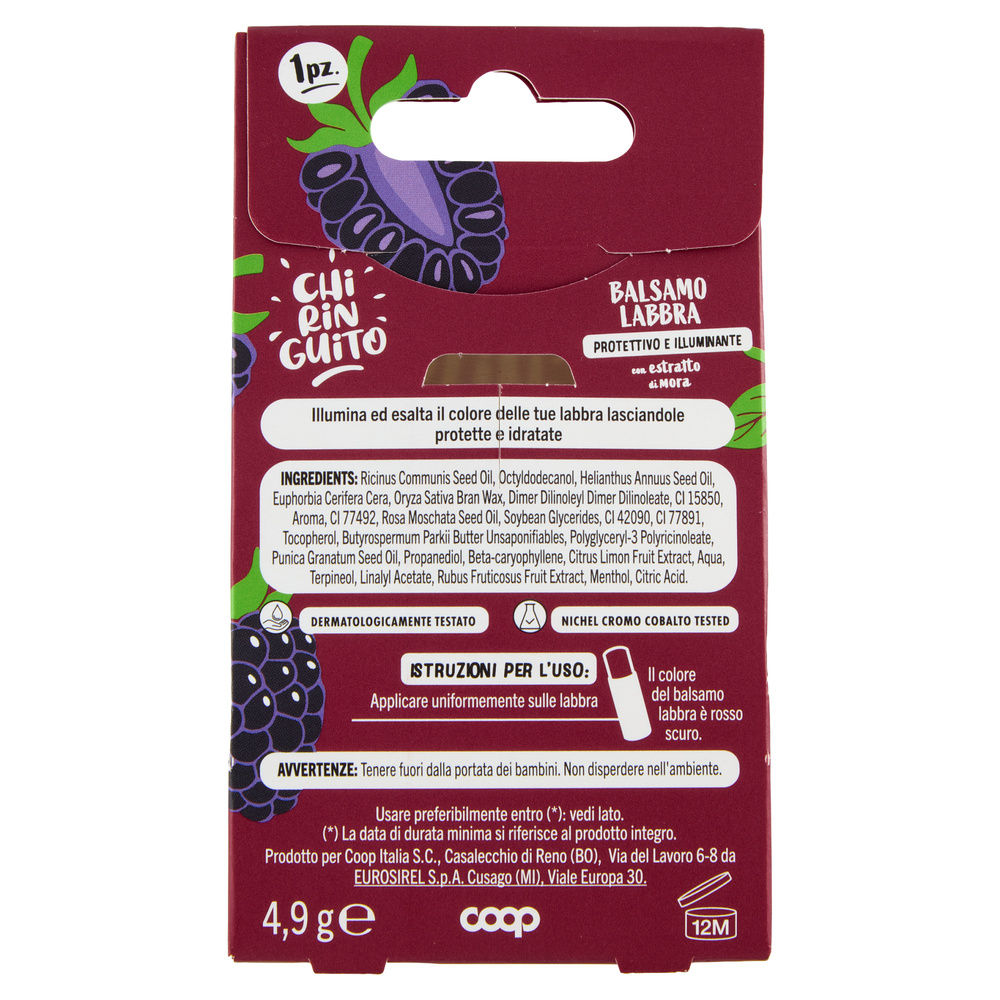 BALSAMO LABBRA MORA COOP CHIRINGUITO G 4,09 - 4