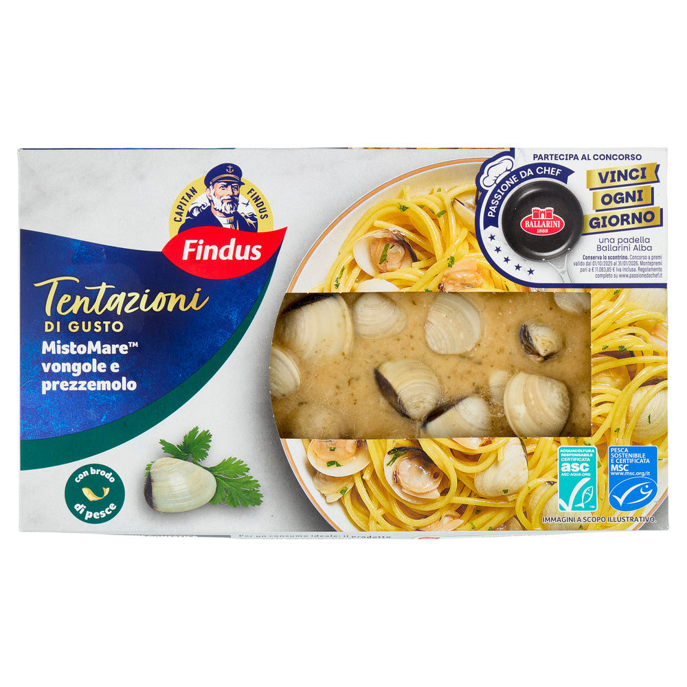 MISTO MARE VONGOLE E PREZZEMOLO CAPITAN FINDUS G 400 - 10