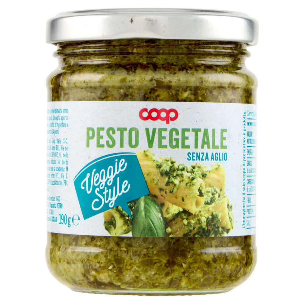 PESTO AL BASILICO VEGETALE VEGGIE STYLE COOP G190 - 2