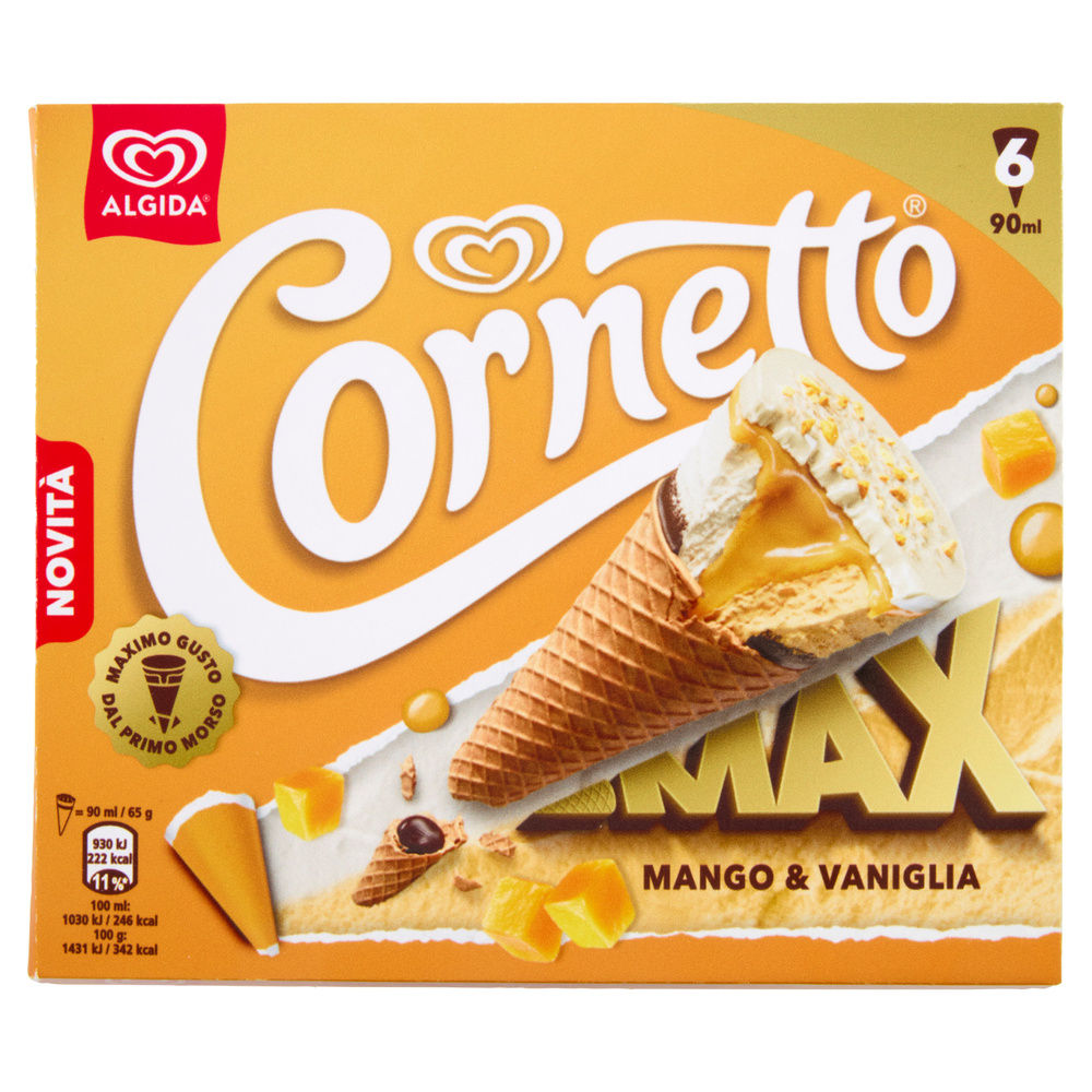 CORNETTO MAX MANGO NEW ALGIDA X6 90 G 390 - 2