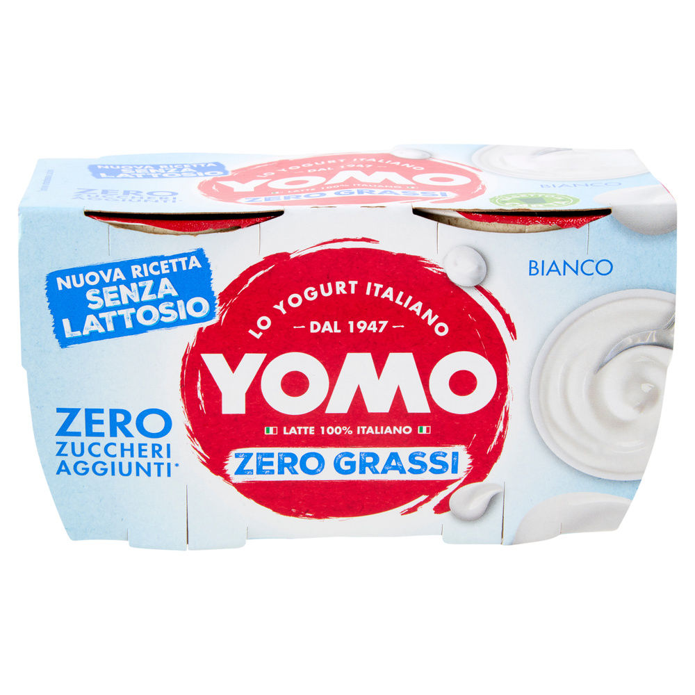 YOGURT YOMO ZERO GRASSI SENZA LATTOSIO YOMO BIANCO NATURALE 2X125G - 4