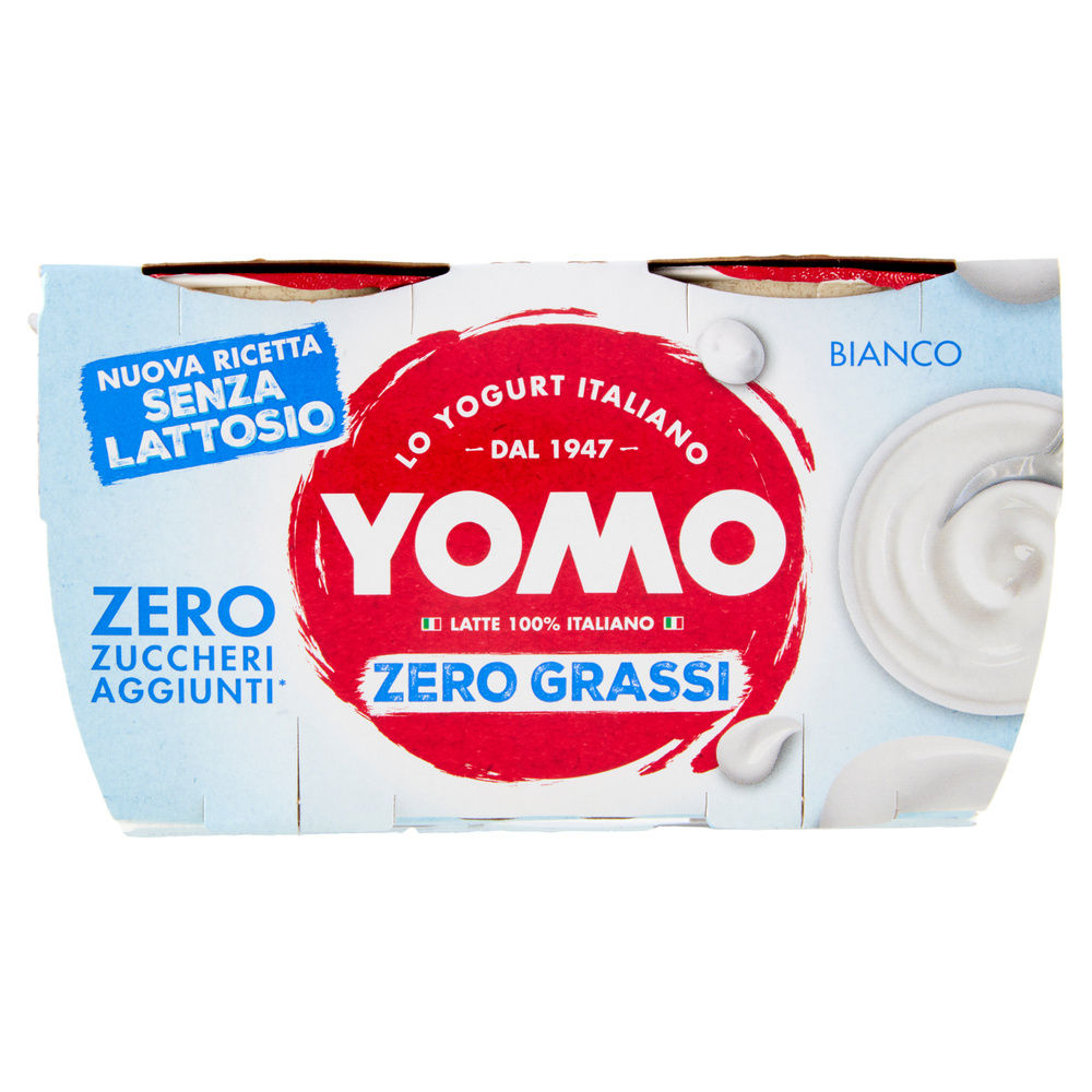 YOGURT YOMO ZERO GRASSI SENZA LATTOSIO YOMO BIANCO NATURALE 2X125G - 5