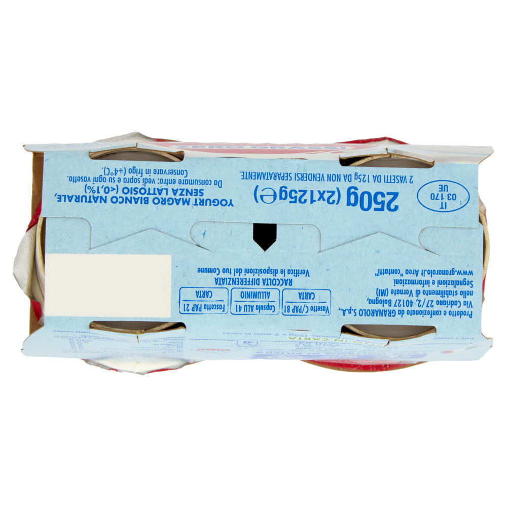 YOGURT YOMO ZERO GRASSI SENZA LATTOSIO YOMO BIANCO NATURALE 2X125G - 6