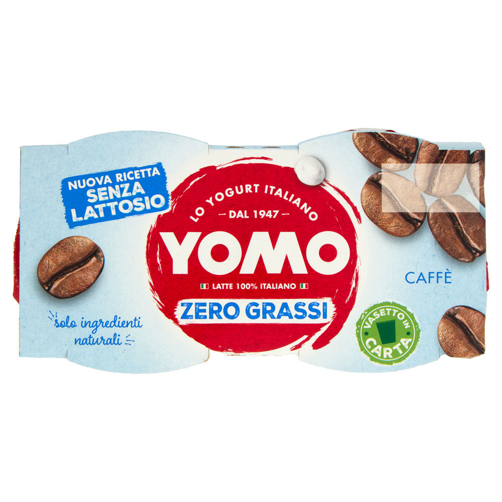 YOGURT YOMO ZERO GRASSI SENZA LATTOSIO CAFFE' 2X125G - 7
