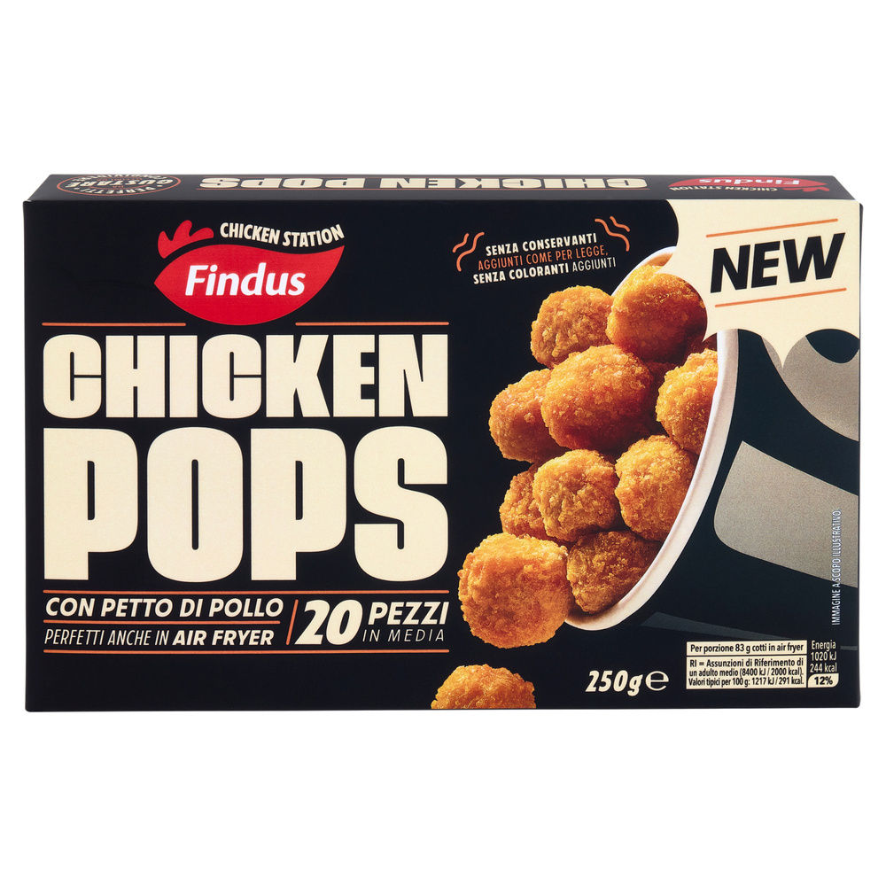 CHICKEN POPS FINDUS 22PZ G 250 - 1