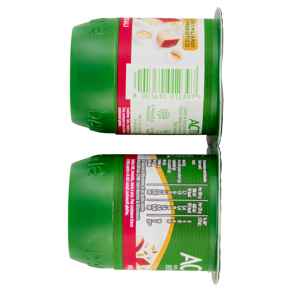 ACTIVIA FIBRE MELA E CEREALI 4X125 G - 3