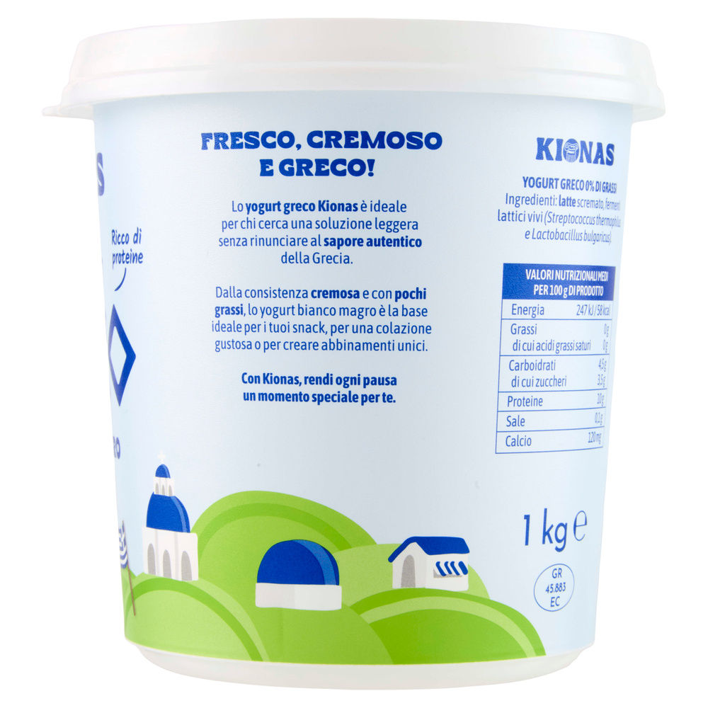 YOGURT GRECO 0% BIANCO KIONAS KG 1 - 5
