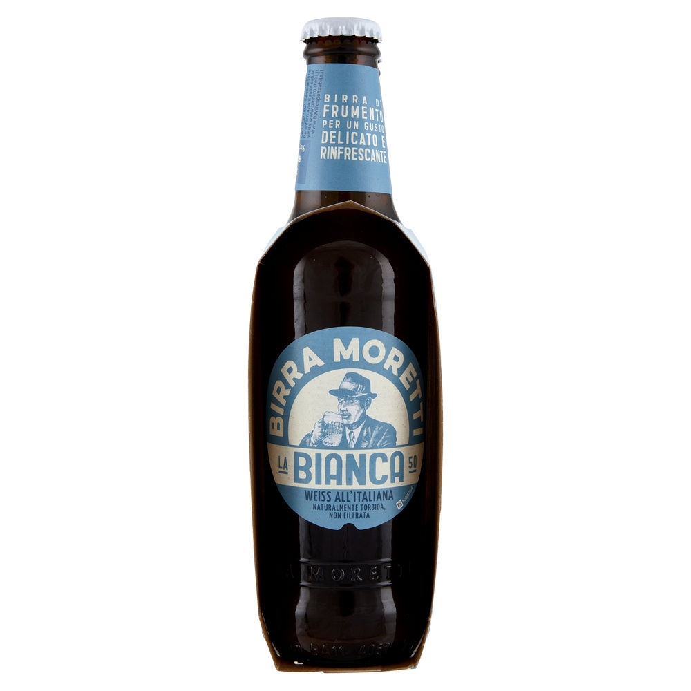BIRRA MORETTI LA BIANCA 5 GRADI BOTTIGLIA CLUSTER ML 330 X 3 - 3