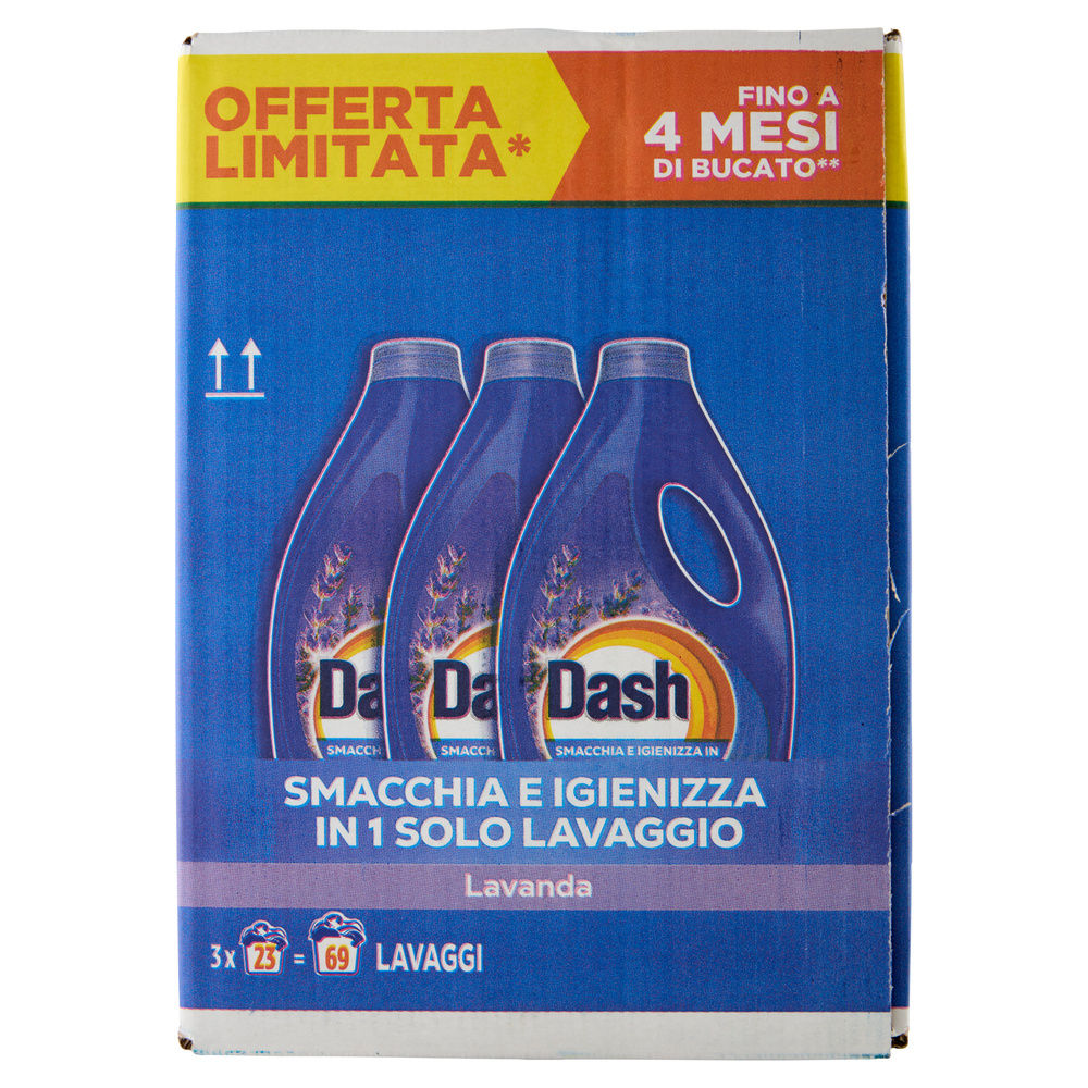 DETERSIVO LAVATRICE LIQUIDO DASH LAVANDA 3X23LAV L 3,105 - 4