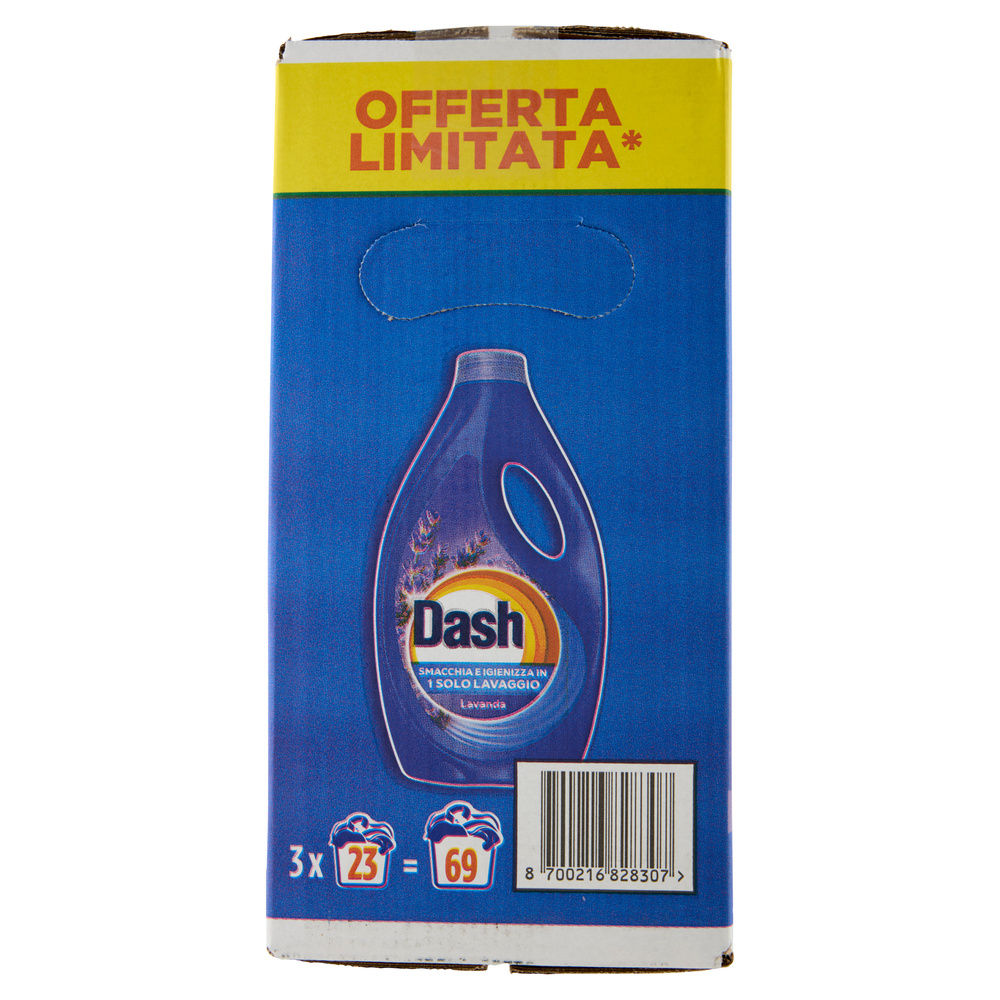 DETERSIVO LAVATRICE LIQUIDO DASH LAVANDA 3X23LAV L 3,105 - 5