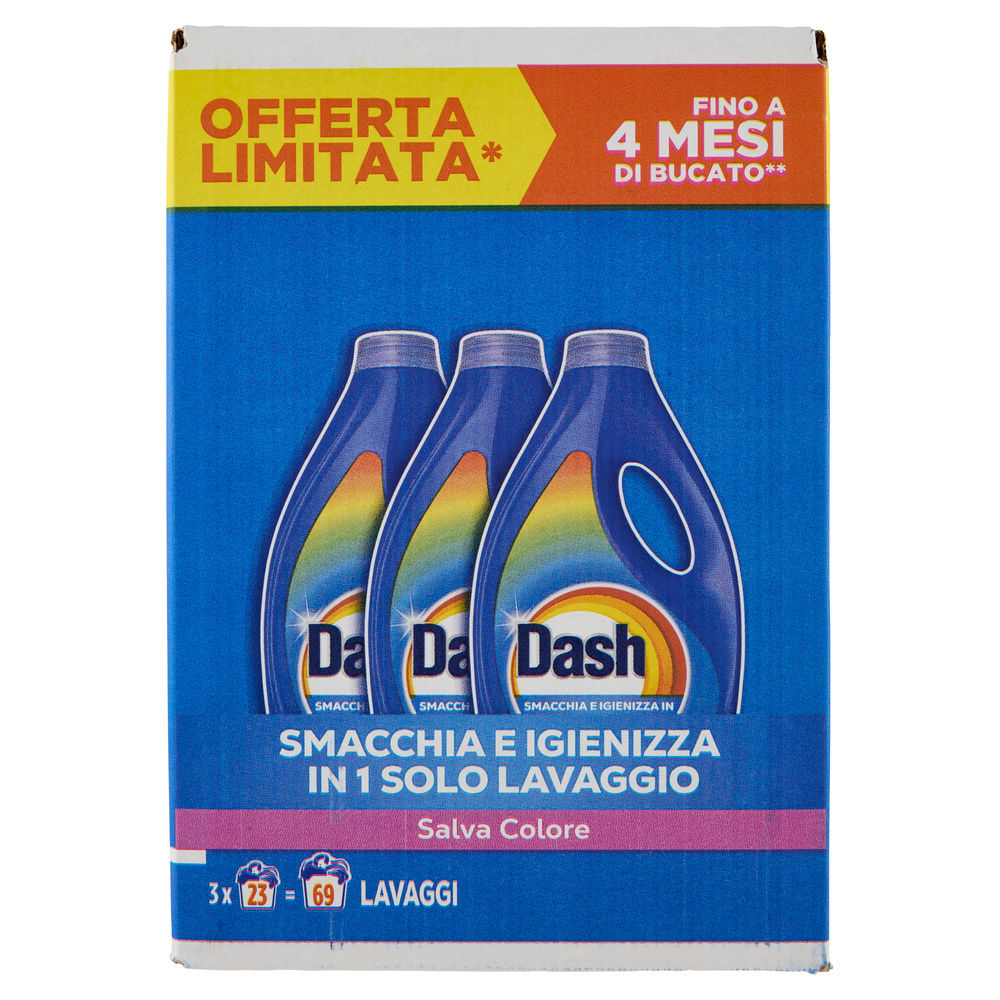 DETERSIVO LAVATRICE LIQUIDO DASH COLORE 3X23LAV L 3,105 - 2