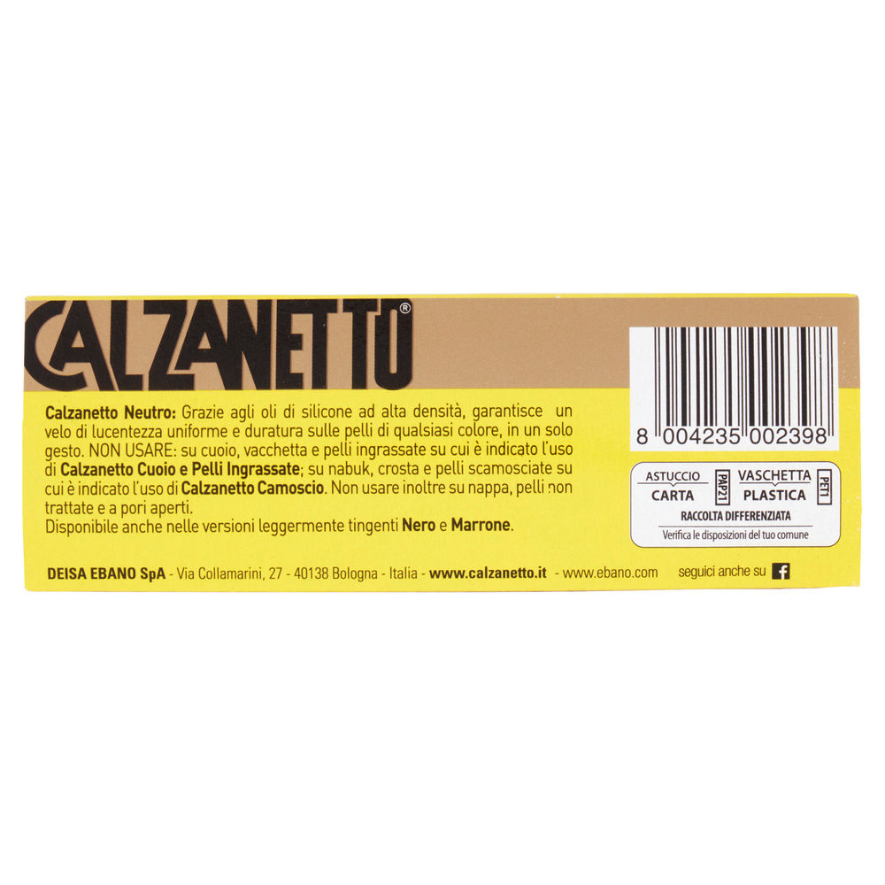 CALZANETTO SPUGNA AUTOLUCIDNTE NEUTRO - 5