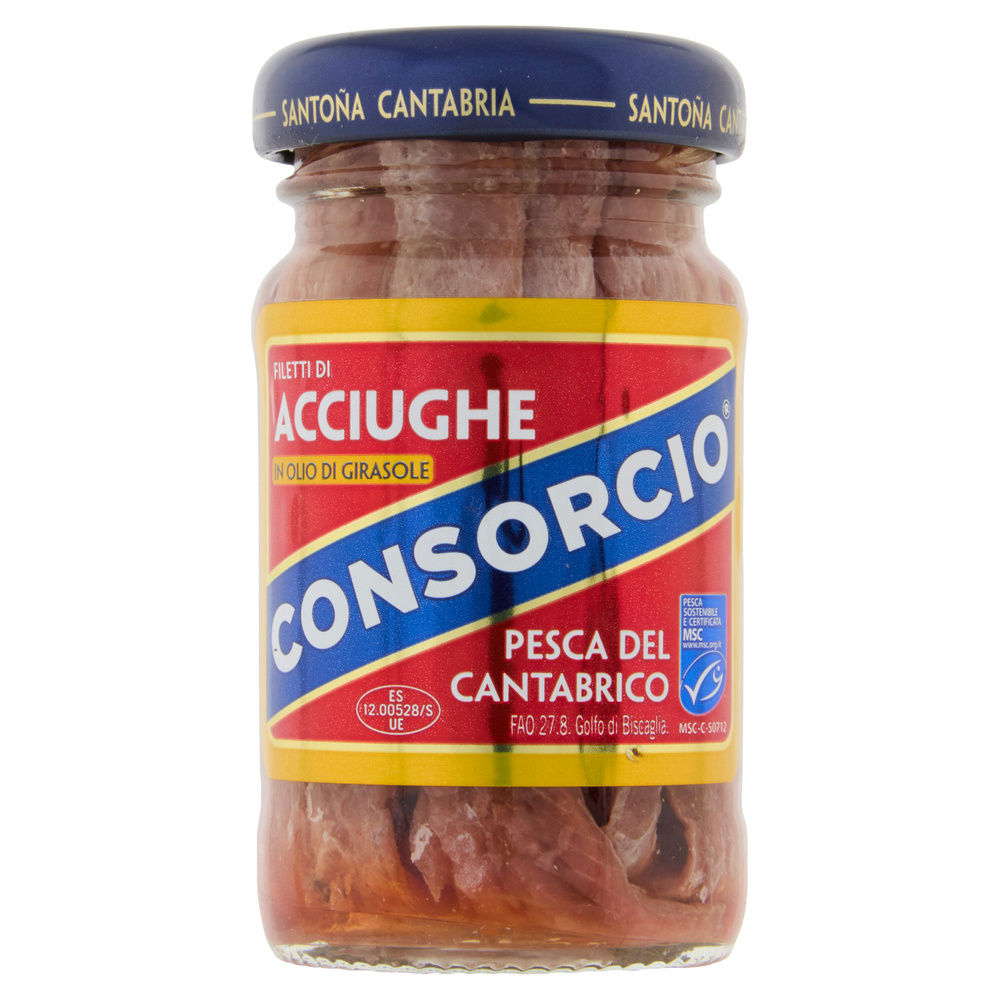 ACCIUGHE IN OLIO DI GIRASOLE MSC CONSORCIO G 65 SGOCC G 42 - 2