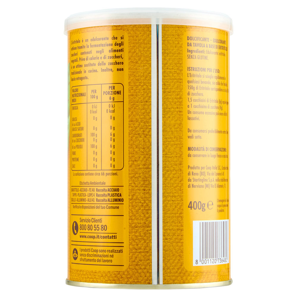 DOLCIFICANTE ERITRITOLO BENESÌ COOP G 400 - 4