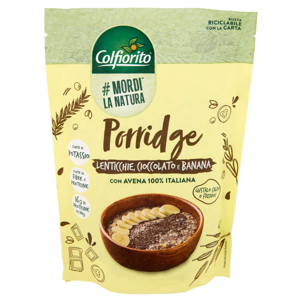 COL PORRIDGE GIALLO BANANA LENTICCHIE E CIOCCOLATO #MORDILANATURA SH  G 250 - 2