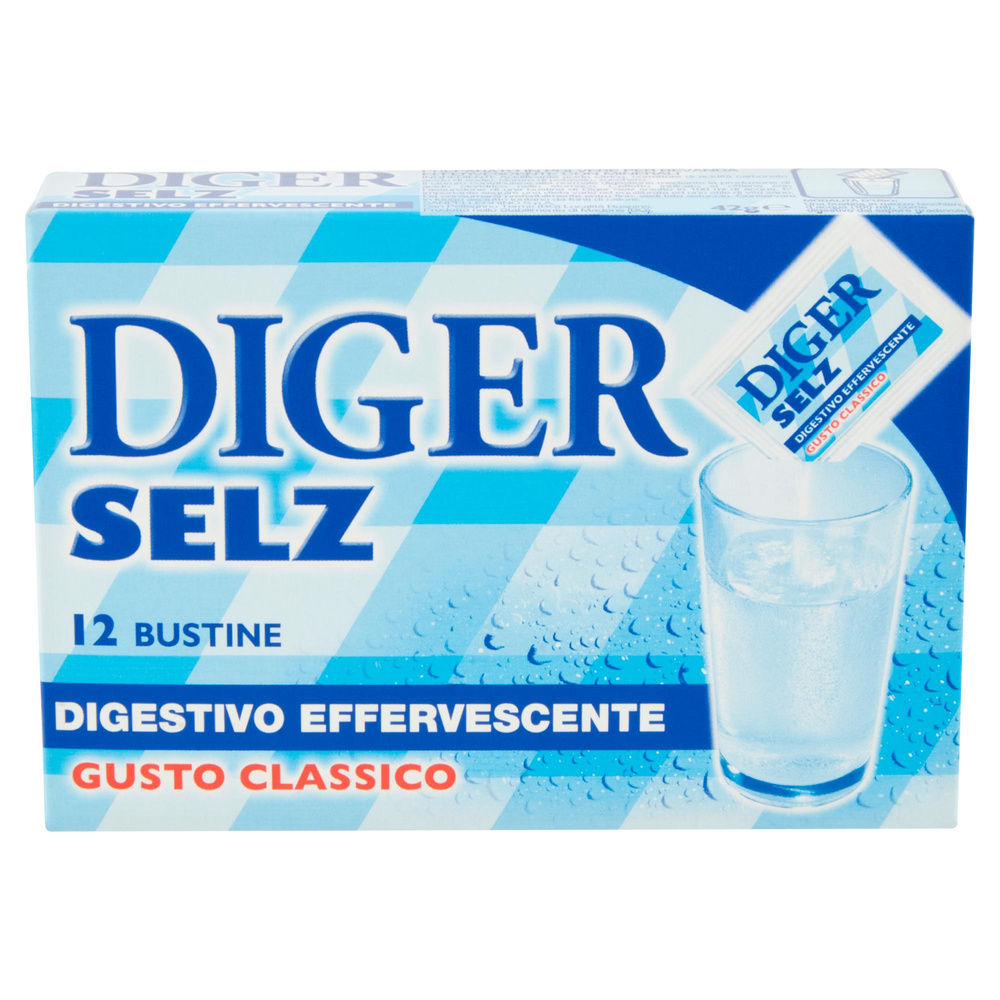 DIGESTIVO DIGER SELZ GUSTO CLASSICO DISSETANTE/EFFERVESCENTE X12 BUSTE SC. G 42 - 5